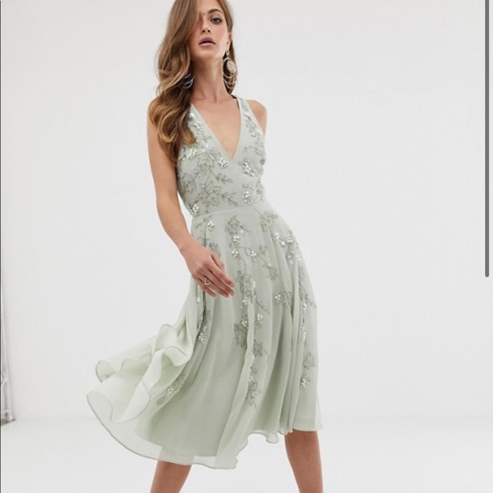 ASOS Embellished Midi Dress